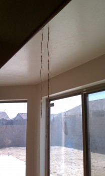 Interior evidence of Subterranean Termites